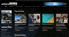Desktop Screenshot of africaoutlookmag.com