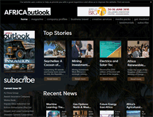 Tablet Screenshot of africaoutlookmag.com